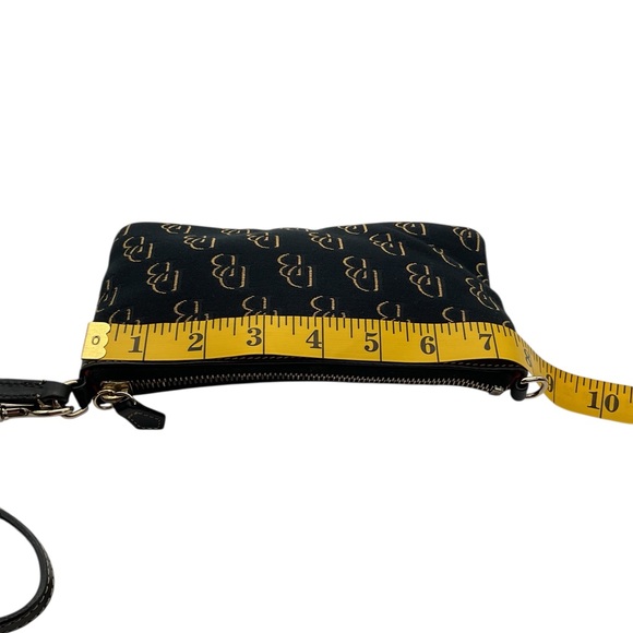 Dooney & Bourke Black Monogram Wristlet - Picture 7 of 8